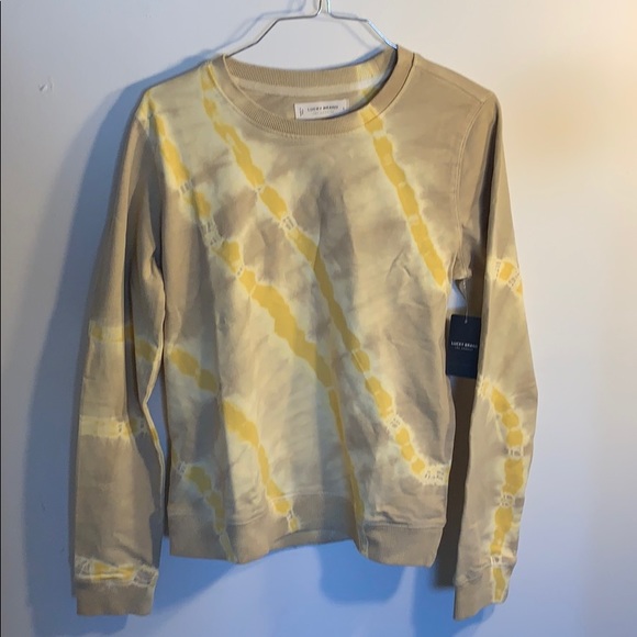 Lucky Brand Tops - Lucky Brand Tie Dye Crew Neck Sweatshirt